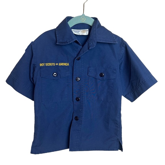 BSA Official Cub Scouts Blue Uniform Shirt Youth XS - Picture 1 of 3